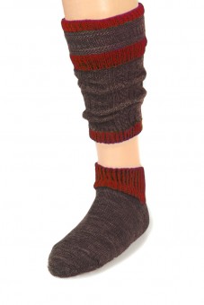 Traditional Socks Loferl brown-red